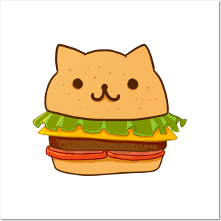 Adorable catburger Posters and Art